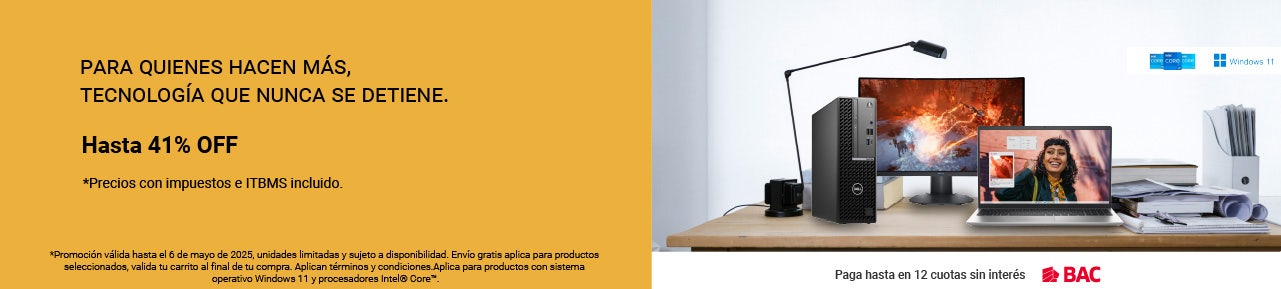 Dell Panamá | Dell Tienda Oficial | Comprar computadora portátil laptop, computadora de escritorio, monitor, accesorios en oferta | Envío gratis