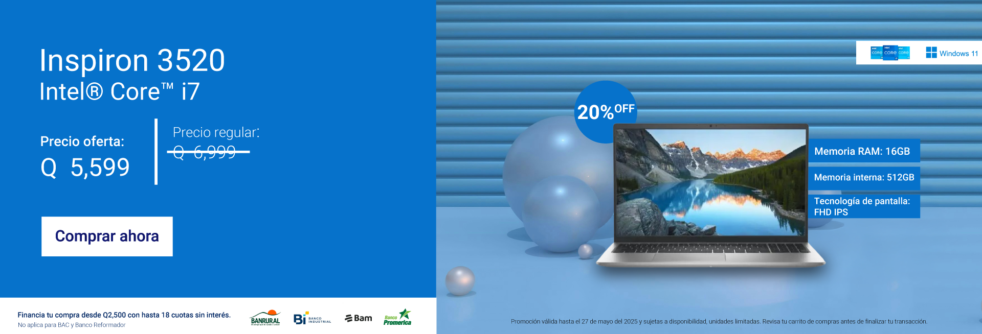 Dell Guatemala | Dell Tienda Oficial | Comprar computadora portátil laptop, computadora de escritorio, monitor, accesorios en oferta | Envío gratis