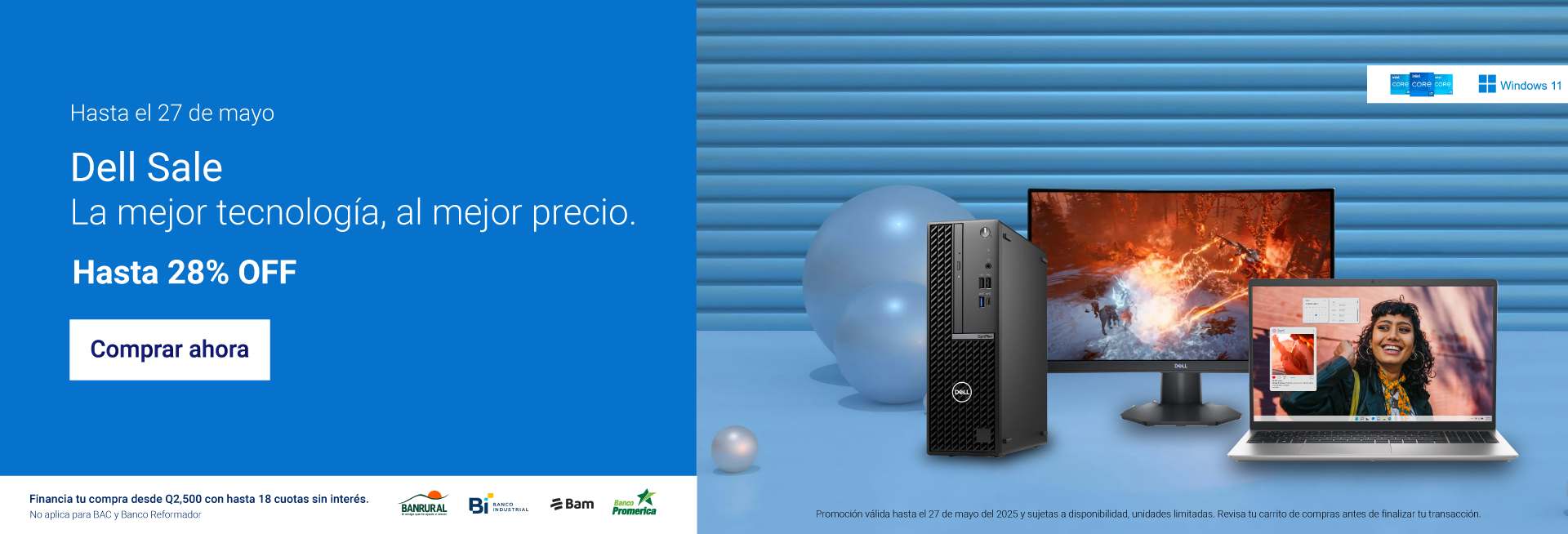 Dell Guatemala | Dell Tienda Oficial | Comprar computadora portátil laptop, computadora de escritorio, monitor, accesorios en oferta | Envío gratis